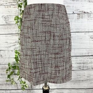 Banana Republic Skirt 0 Red Black Plaid Above Knee A Line Pockets Career Preppy